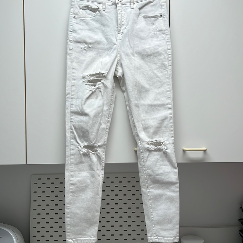 Top shop Moto Jamie jeans white